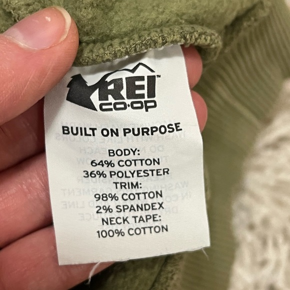 Men’s REI Olive Green Crewneck Sweater - Picture 6 of 8